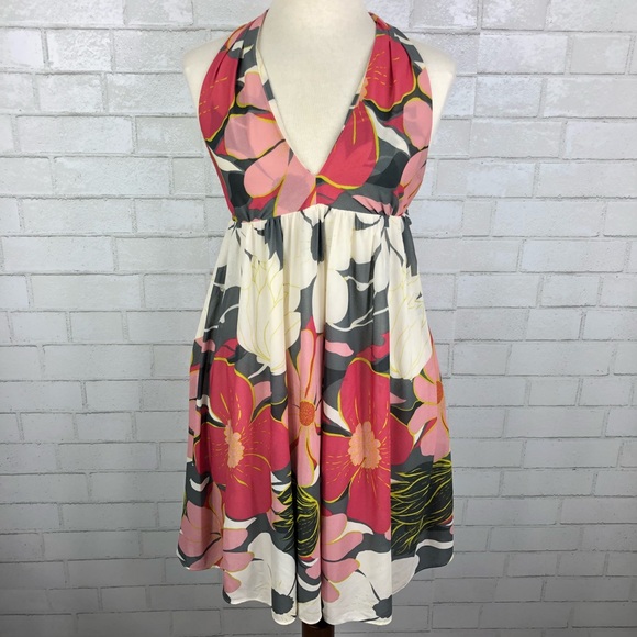 Tibi Dresses & Skirts - Tibi Silk Floral Halter Dress